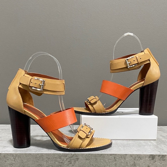 Rebecca Minkoff Shoes - Rebecca Minkoff Double Strap Block Heel Open Toe Sandals/Heels Size 7